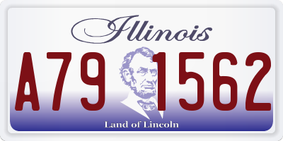 IL license plate A791562