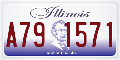 IL license plate A791571