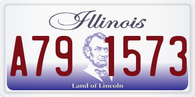 IL license plate A791573