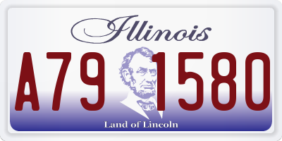 IL license plate A791580