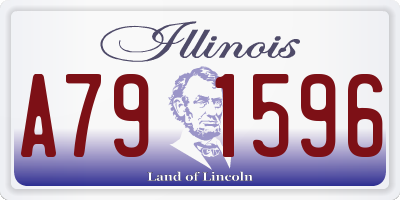 IL license plate A791596