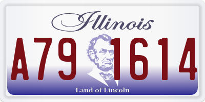 IL license plate A791614
