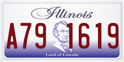 IL license plate A791619