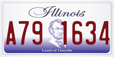 IL license plate A791634