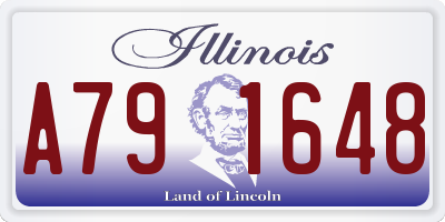 IL license plate A791648