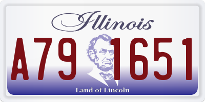 IL license plate A791651