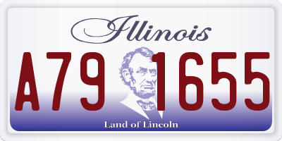 IL license plate A791655