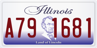 IL license plate A791681