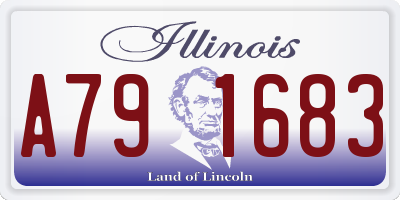 IL license plate A791683