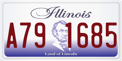 IL license plate A791685