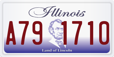 IL license plate A791710