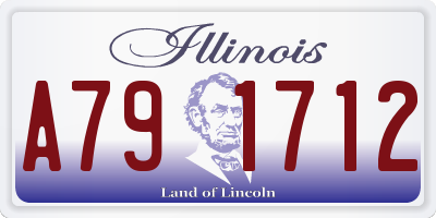 IL license plate A791712