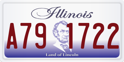 IL license plate A791722