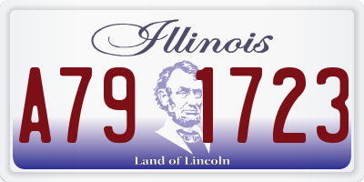 IL license plate A791723