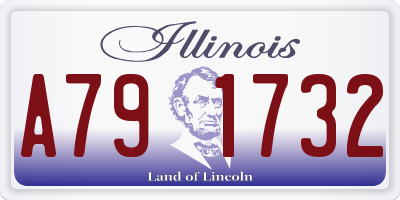 IL license plate A791732