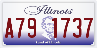 IL license plate A791737