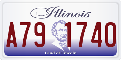 IL license plate A791740