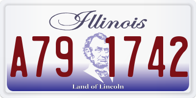 IL license plate A791742