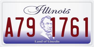 IL license plate A791761