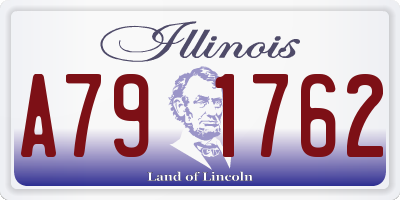 IL license plate A791762