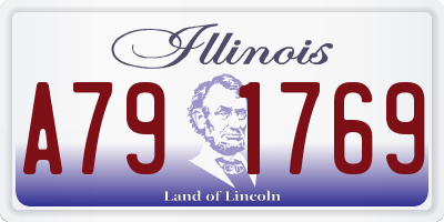 IL license plate A791769
