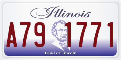 IL license plate A791771