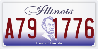 IL license plate A791776