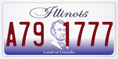 IL license plate A791777