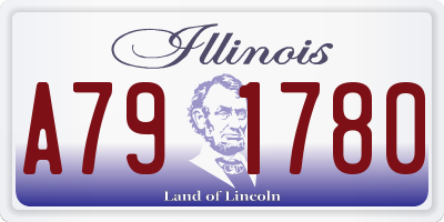 IL license plate A791780
