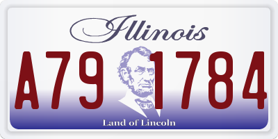 IL license plate A791784