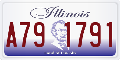 IL license plate A791791