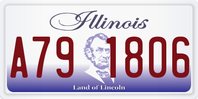 IL license plate A791806
