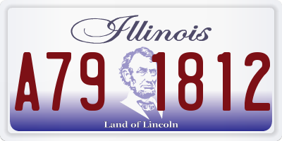 IL license plate A791812
