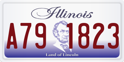 IL license plate A791823