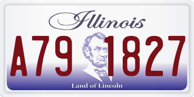IL license plate A791827