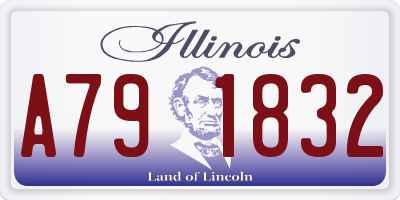 IL license plate A791832