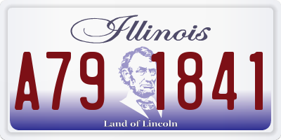 IL license plate A791841