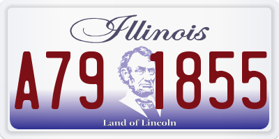 IL license plate A791855
