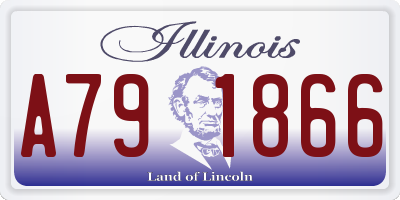 IL license plate A791866