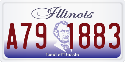 IL license plate A791883