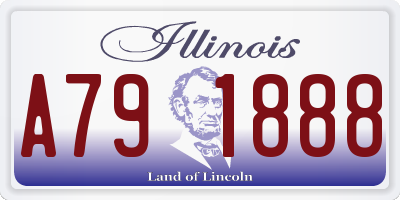IL license plate A791888