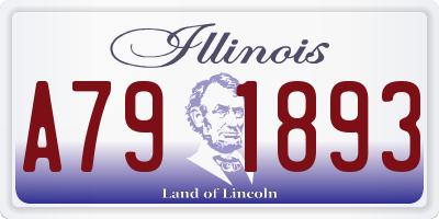 IL license plate A791893