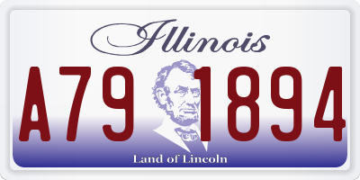 IL license plate A791894