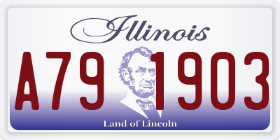 IL license plate A791903
