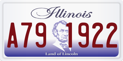 IL license plate A791922