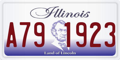 IL license plate A791923