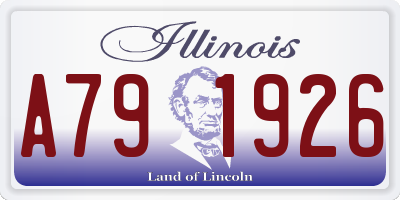 IL license plate A791926