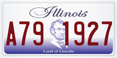 IL license plate A791927