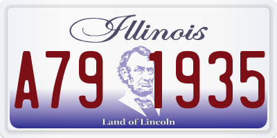 IL license plate A791935