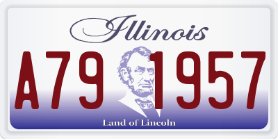 IL license plate A791957
